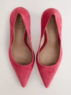 Best Next - Chaussures de milieu de terrain en cuir Daim rouge