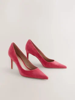 Best Next - Chaussures de milieu de terrain en cuir Daim rouge