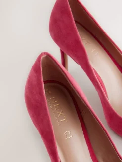 Best Next - Chaussures de milieu de terrain en cuir Daim rouge
