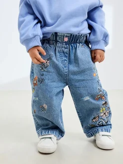 Sale Next Denim - Jean à fleurs (3mois à7ans)