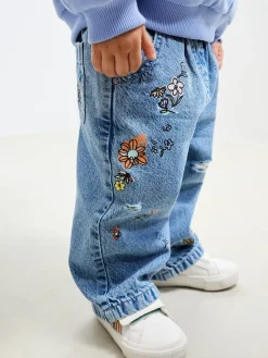Sale Next Denim - Jean à fleurs (3mois à7ans)