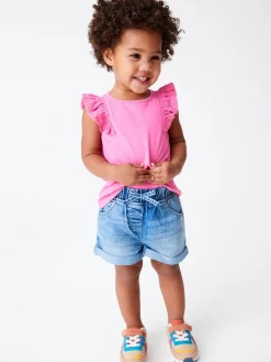 Best Next Denim Dark Wash (en) - Short à taille élastique (3mths-10yrs)