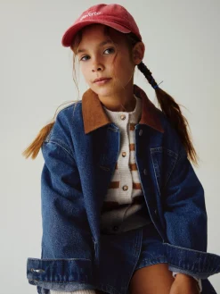 Clearance Next Denim Mid Blue - Veste à col en velours côtelé (3-16ans)