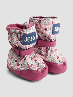 Online Jojo Maman Bébé Ditsy rose - Chaussons doublés en polaire