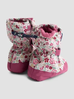 Online Jojo Maman Bébé Ditsy rose - Chaussons doublés en polaire