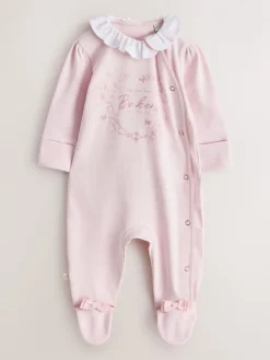 Baker by Ted Baker Dors-bien Rose Layette 3 Lot| Grenouillères Et Dors-Bien