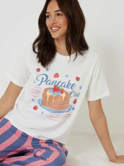 Clearance Threadbare Ensemble pyjama à manches courtes imprimé graphique