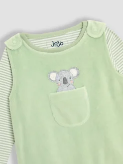 Online Jojo Maman Bébé Ensemble salopette 2pièces avec pieds en coton