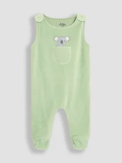 Online Jojo Maman Bébé Ensemble salopette 2pièces avec pieds en coton