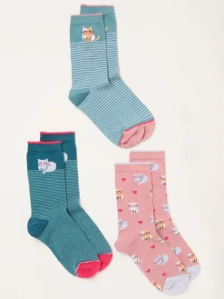New Fat Face FatFace 3 paires de chaussettes