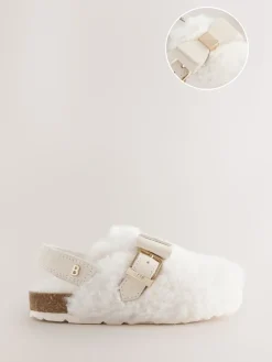 Hot Baker by Ted Baker Fausse fourrure neutre - Chaussons sabots Mule Filles à bride arrière