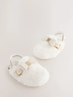 Hot Baker by Ted Baker Fausse fourrure neutre - Chaussons sabots Mule Filles à bride arrière