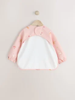 Best Next - Bavoir à manches de sevrage et d’alimentation Fées licorne roses