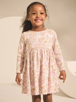 Outlet Next - Robe côtelée à manches longues (3mois-7ans) Fleuri