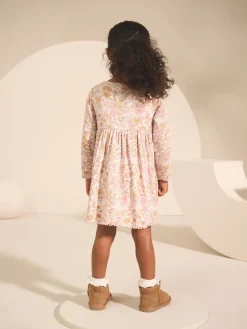 Outlet Next - Robe côtelée à manches longues (3mois-7ans) Fleuri