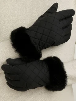 Clearance Totes Gants rembourrés déperlants SmarTouch avec poignet en fourrure