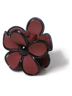 Aela Griffe à cheveux rouge mat à fleurs|Femme Accessoires Cheveux