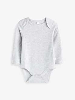 Online Mori Gris - Body à encolure enveloppe à manches longues