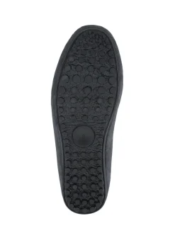 Jones Bootmaker Gris - Chaussons Zap en cuir style mule|Homme Chaussons