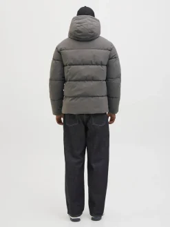 Best JACK & JONES Gris - Doudoune à capuche