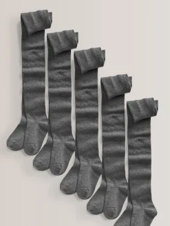 Sale Next Gris - Lot de 5 de collants pour l'école en coton riche