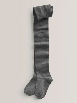 Sale Next Gris - Lot de 5 de collants pour l'école en coton riche
