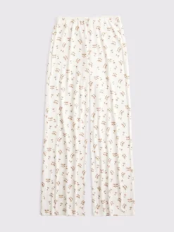 Best Abercrombie & Fitch Gris - Pantalon de pyjama en maille pointelle