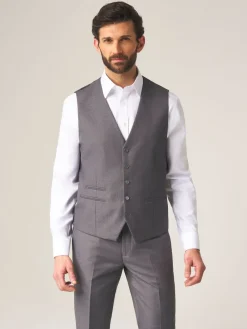 Clearance Skopes Gris - Madrid Regular Fit Suit Waistcoat (gilet de costume à coupe régulière)