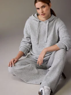 Best Next Gris - Sweat à capuche en maille de grossesse