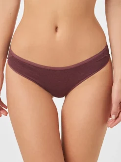 Clearance Next - Lot de 4 culottes en coton et dentelle Gris chiné/rose/prune