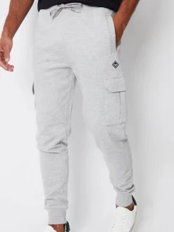 Threadbare Gris clair - Jogging style cargo|Homme Joggings