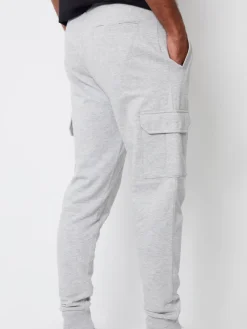 Threadbare Gris clair - Jogging style cargo|Homme Joggings