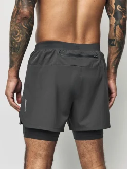 Sale Next Gris d'ardoise - Shorts Active 2-en-1