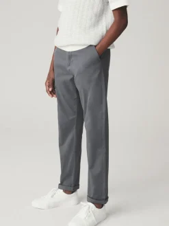 Best Next - Pantalon chino extensible (3-17ans) Gris de charbon de bois