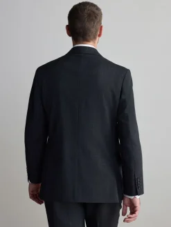 Best Next Gris de charbon de bois - Vestes de Costume Nova Fides Signatures Coupe classique en laine italienne 100%