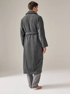 New Polo Ralph Lauren Gris foncé - Peignoir à col châle
