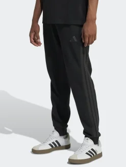 Sale adidas Ground noires - Essentiels Pantalon de jogging polaire à rayures 3