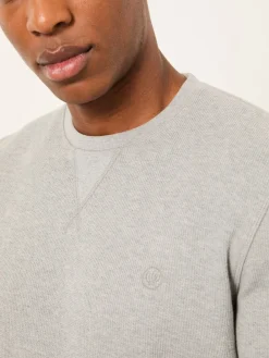 Fat Face Haut de pyjama FatFace gaufré à Col rond|Homme Pyjamas|Vêtements Détente