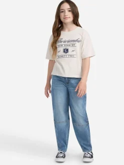 Abercrombie & Fitch Jean Barrel taille haute| Jean