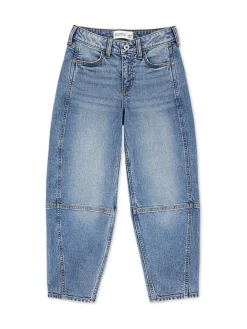 Abercrombie & Fitch Jean Barrel taille haute| Jean