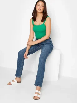 Clearance Long Tall Sally Jean long Sally stretch coupe droite