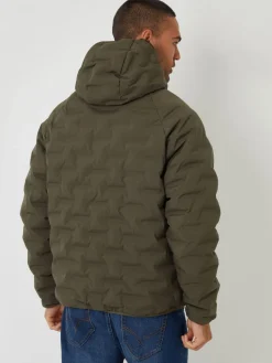 Hot Threadbare kaki - Veste matelassée à capuche