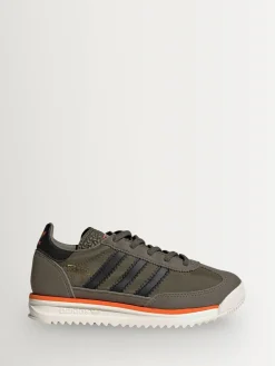 adidas originals Kaki/noir - Baskets SL 72 RS à lacets élastiques| Baskets