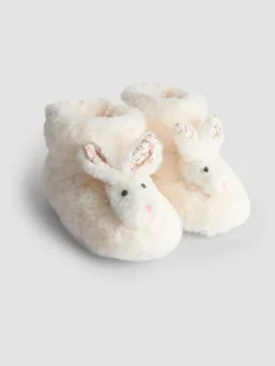 Hot Jojo Maman Bébé Lapin blanc - Chaussons bottes en peluche
