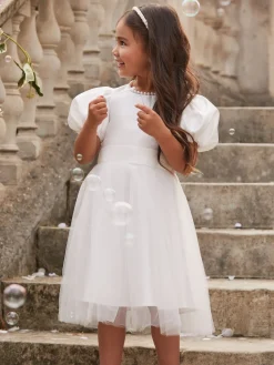 Best Lipsy Flower Girls Manche Bouffante Occasion Robe ({}2-13ans)
