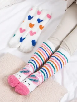 New Totes Lot de 2 chaussettes-chaussons très douces Toasties pour Filles
