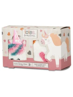 New Totes Lot de 2 chaussettes-chaussons très douces Toasties pour Filles