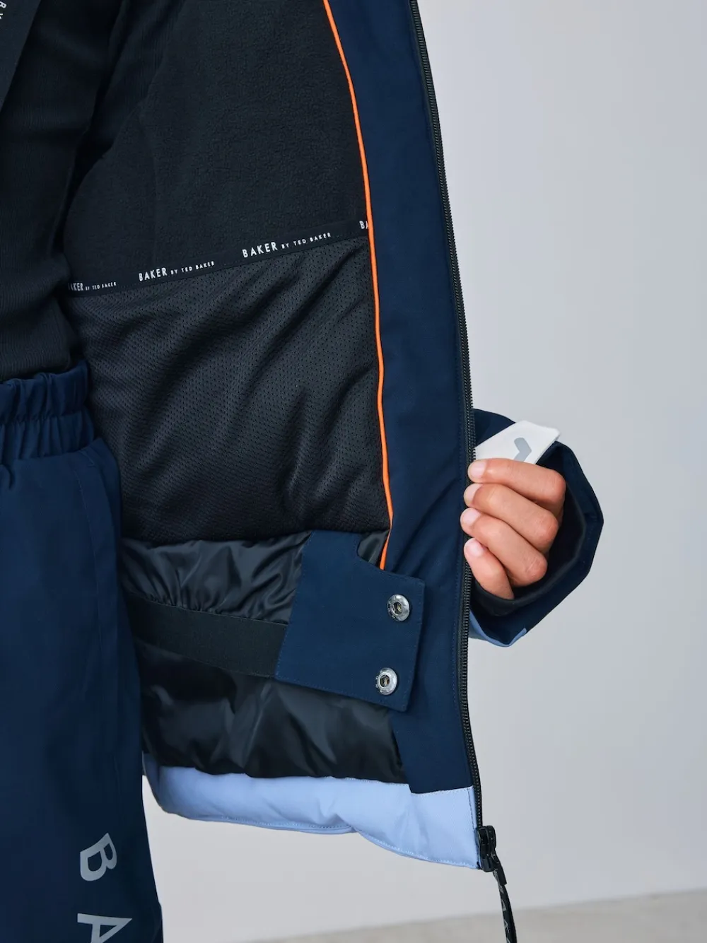 Online Baker by Ted Baker Manteau de ski imperméable bleu