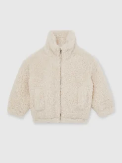 Best Reiss Manteau Remy à col cheminée en fausse fourrure de mouton