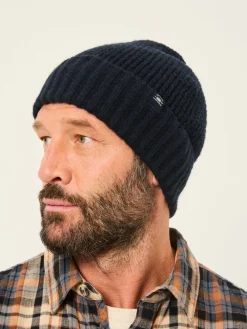 Clearance Fat Face marine - Bonnet effet gaufré FatFace